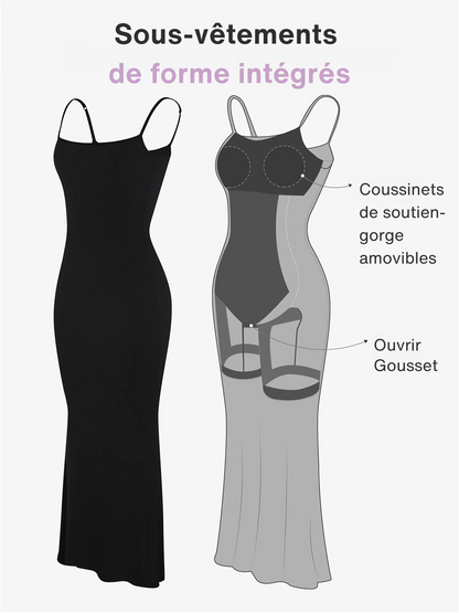 Maxi sleeveless basic bae effect dress for women -8