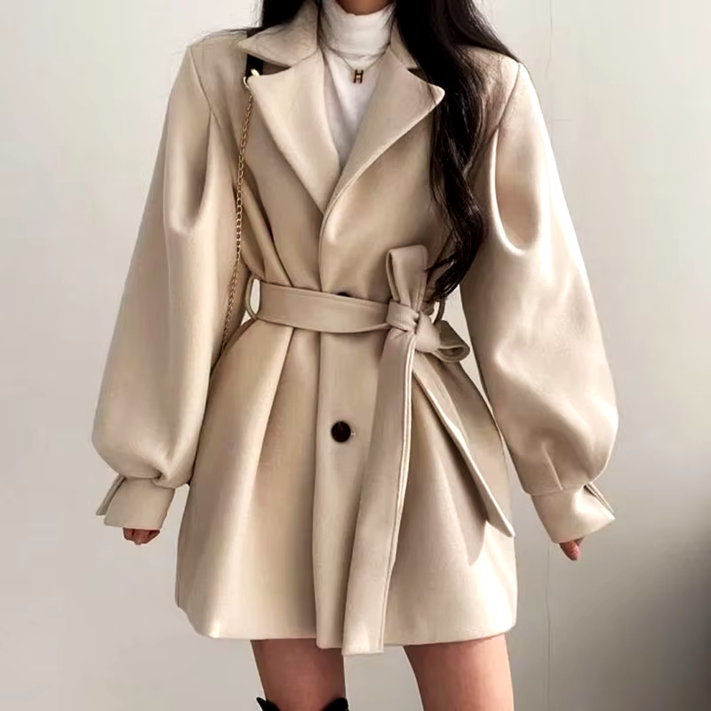 Classic belted jacket for women | Mavis -2