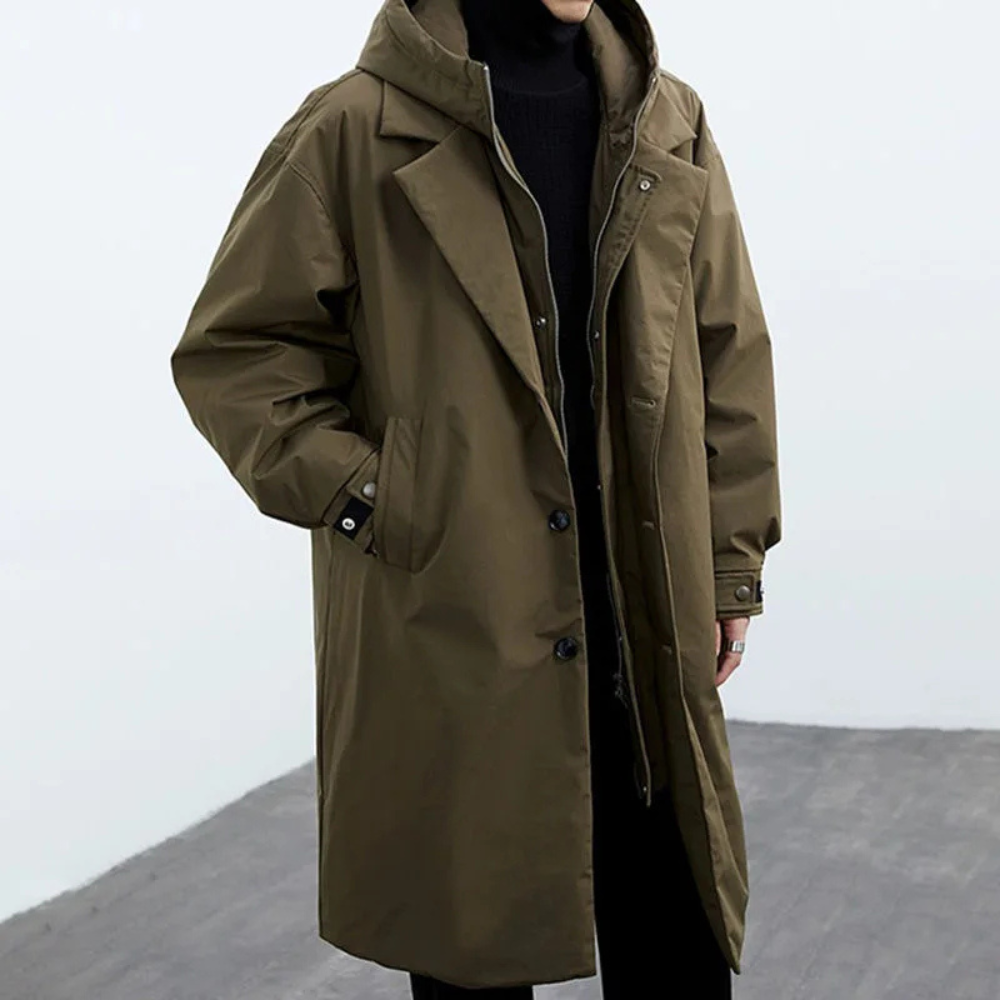 Repellent hooded cardigan for men | Jacket Water -1