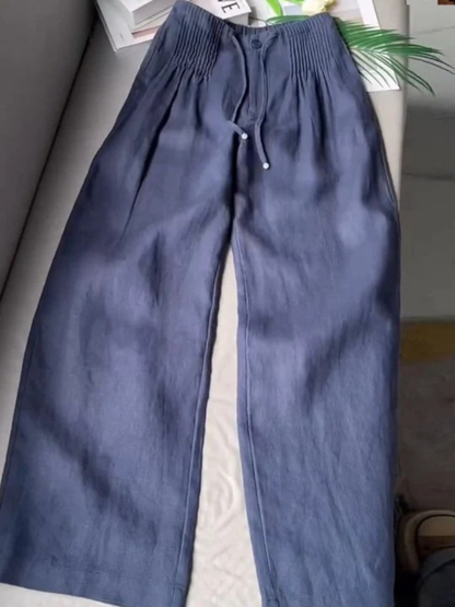 Relaxed wide-leg pants for women | Alina -4