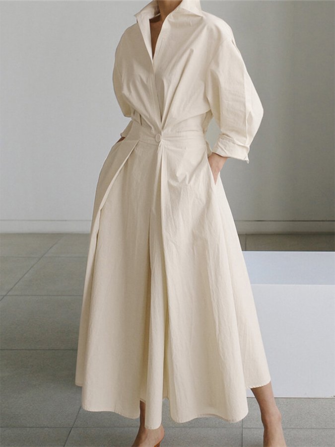 Maxi a-line chic dress for women | Gwen -1