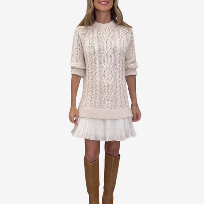 Gaelle elegant dress for women | Sweater mid-thigh -2