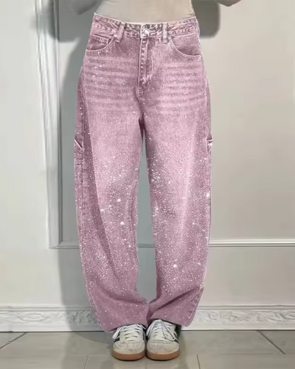 Casual sparkly jeans for women | Style Charpentier -1