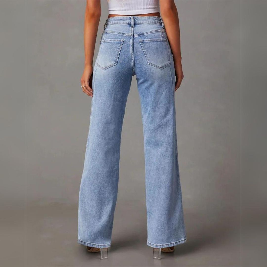 Flared elegant jeans for women | Celine -4