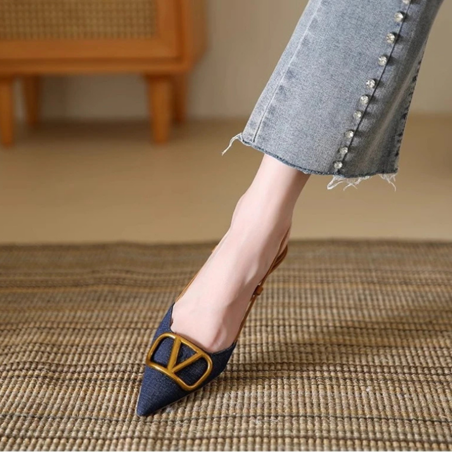 Celeste slingback stiletto heel heels for women | Valentina -4