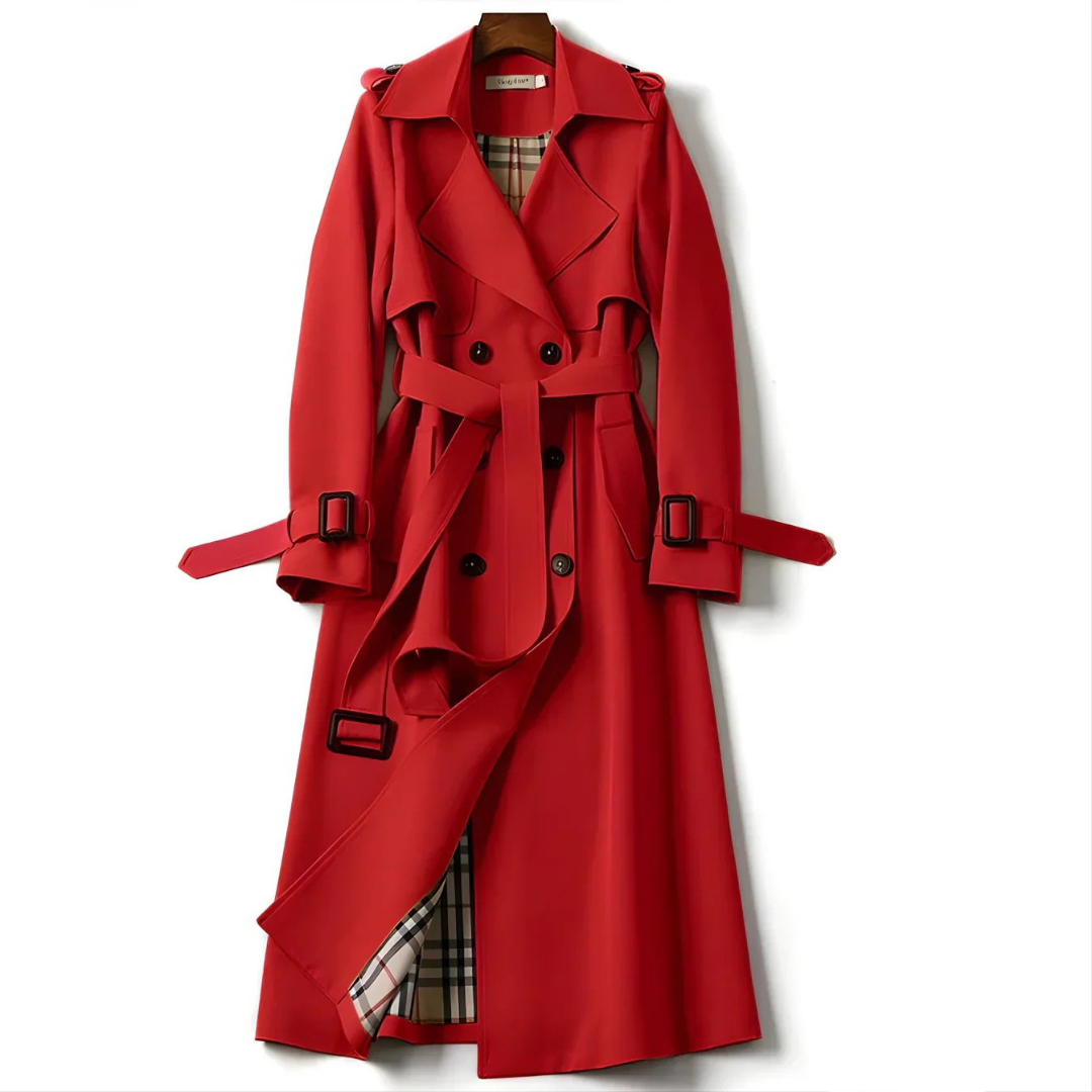 Trench elegant classic coat for women | Belted -8