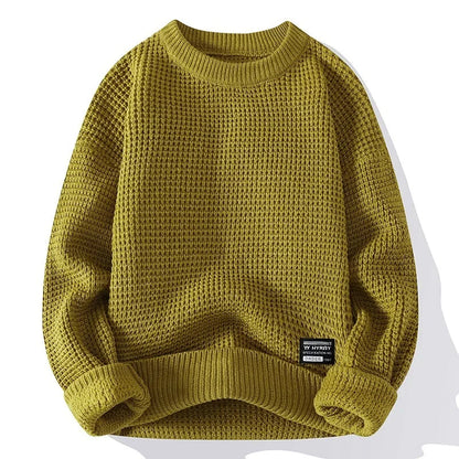 Refined textured sweater for men -2