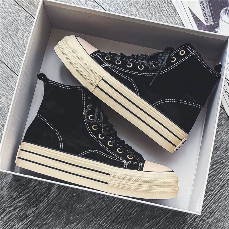Platform high-top cushioned sole sneakers for men | Ardent -7