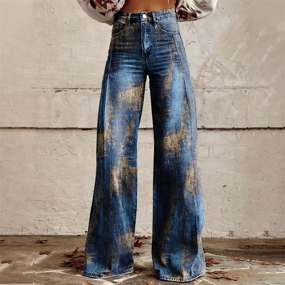 Celeste flared denim jeans for women | Aurora -3