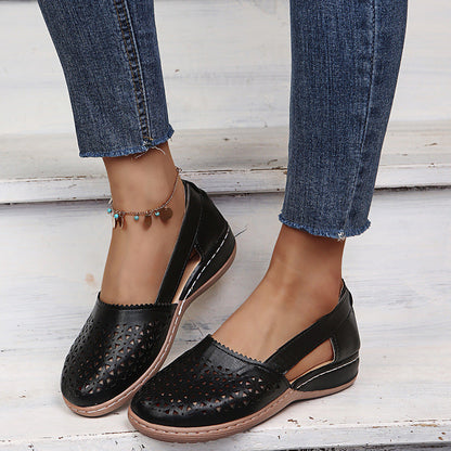 Wedge toe open vintage sandals for women | Xena -2