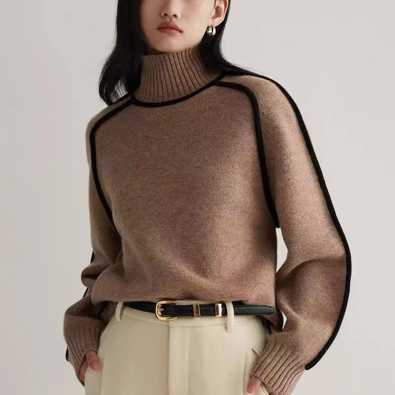 Sweater elegant turtleneck for women | Ashley -1