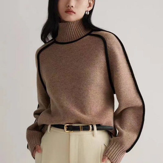 Sweater elegant turtleneck for women | Ashley -1