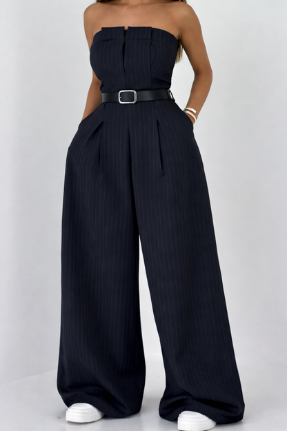 Chic bustier & jacket set jumpsuit for women | Selene -2