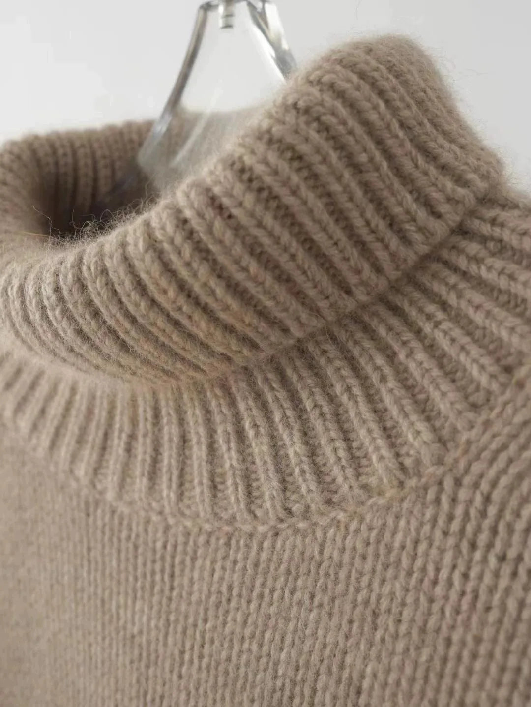 Relaxed sweater oversized fit turtleneck for women | Arden -7