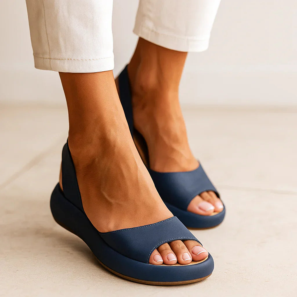 Elegant slingback open-toe sandals for women | Lunara -5