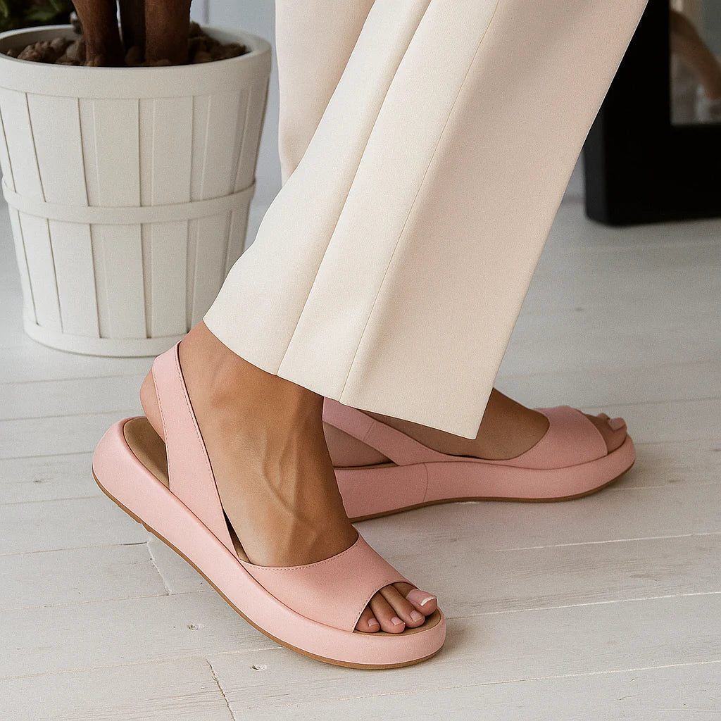 Elegant slingback open-toe sandals for women | Lunara -4