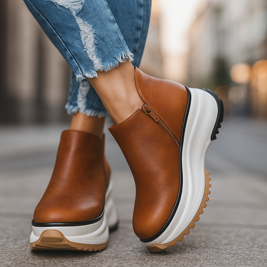 Platform elegant sneakers for women | Adelia -1