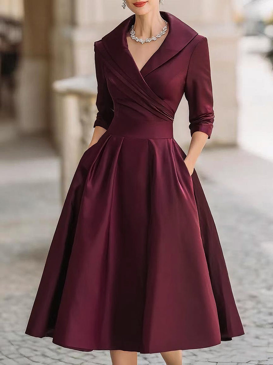 Elegant festive holiday dress for women | Colette Lina -6