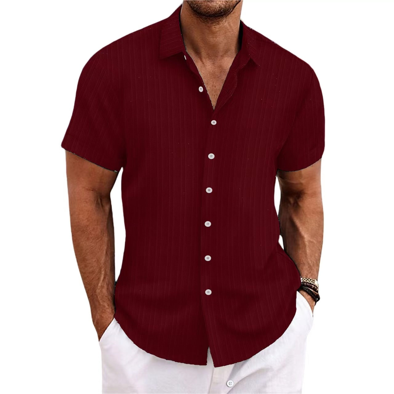 Smart short-sleeve shirt for men | Dante -7