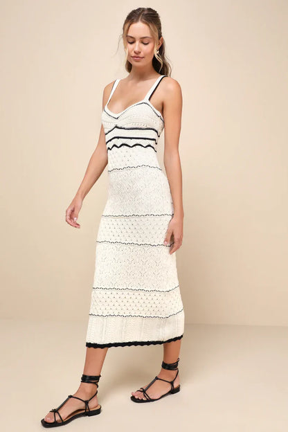 Crochet elegant dress for women | Serena -3