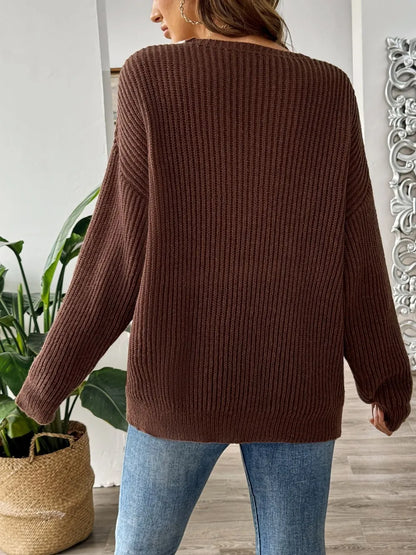 Shoulders off-shoulders sweater for women -2