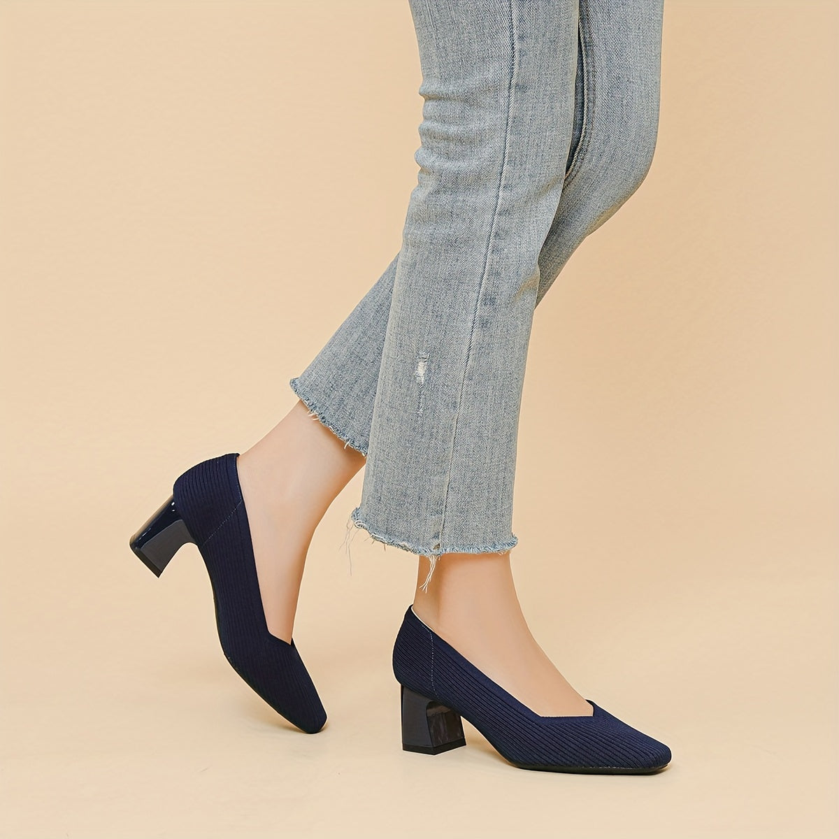 Elegant heeled stable pumps for women | Ameline -15