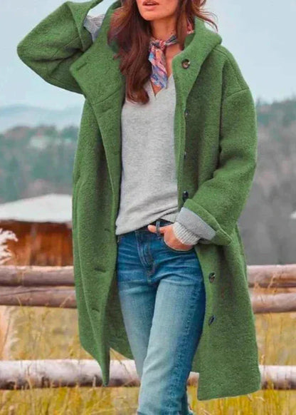 Long elegant jacket for women | Buttoned -5