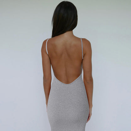 Elegant sexy back nu dress for women | Noemie -5
