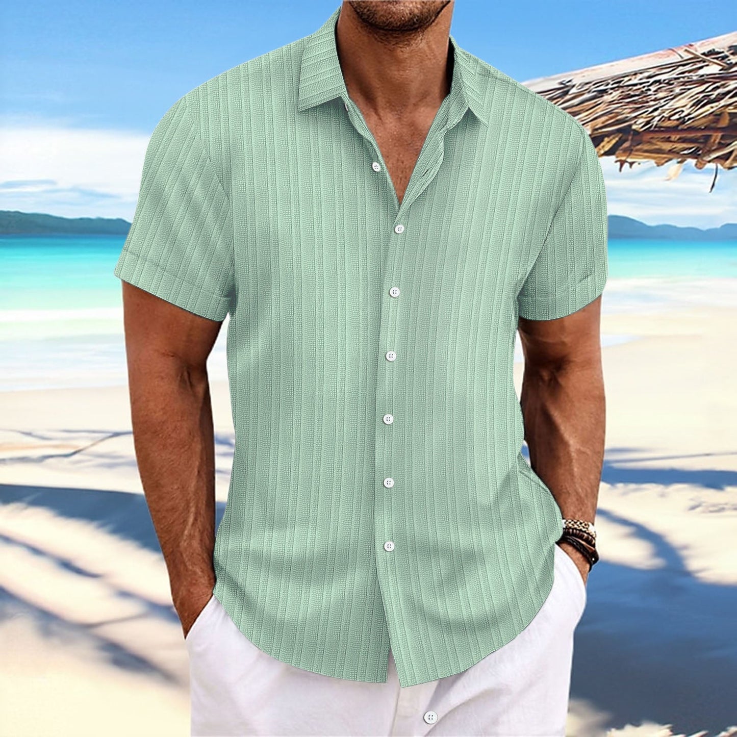 Smart short-sleeve shirt for men | Dante -10