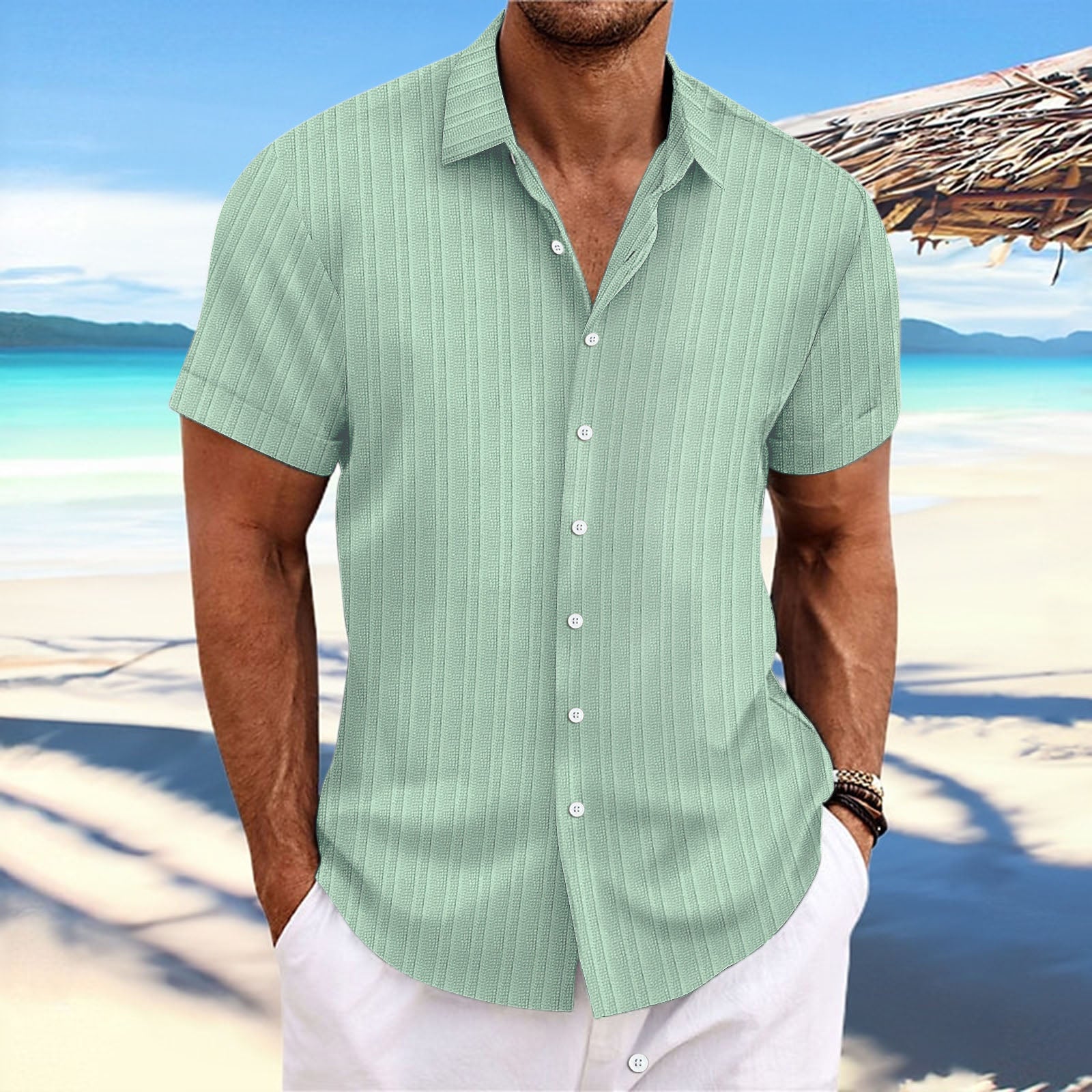 Smart short-sleeve shirt for men | Dante -10
