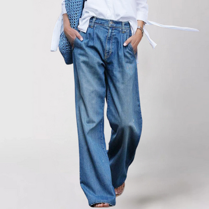 Wide comfortable cut jeans for women | Crissy -1