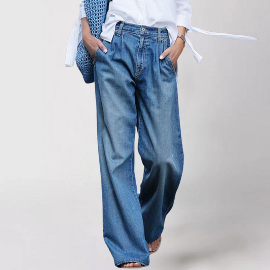 Wide comfortable cut jeans for women | Crissy -1
