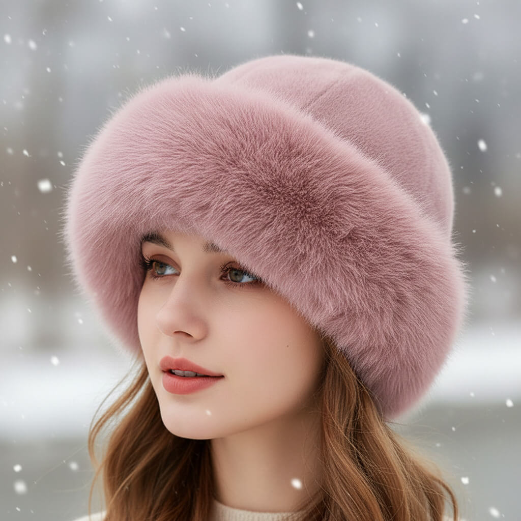 Texture soft retro style beanie for women | Perrine -7