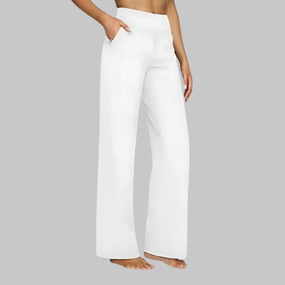 Stretch elegant trousers for women | High waist Comfort -8