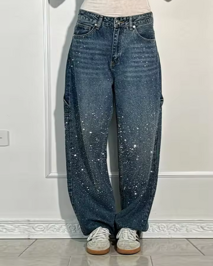 Casual sparkly jeans for women | Style Charpentier -2