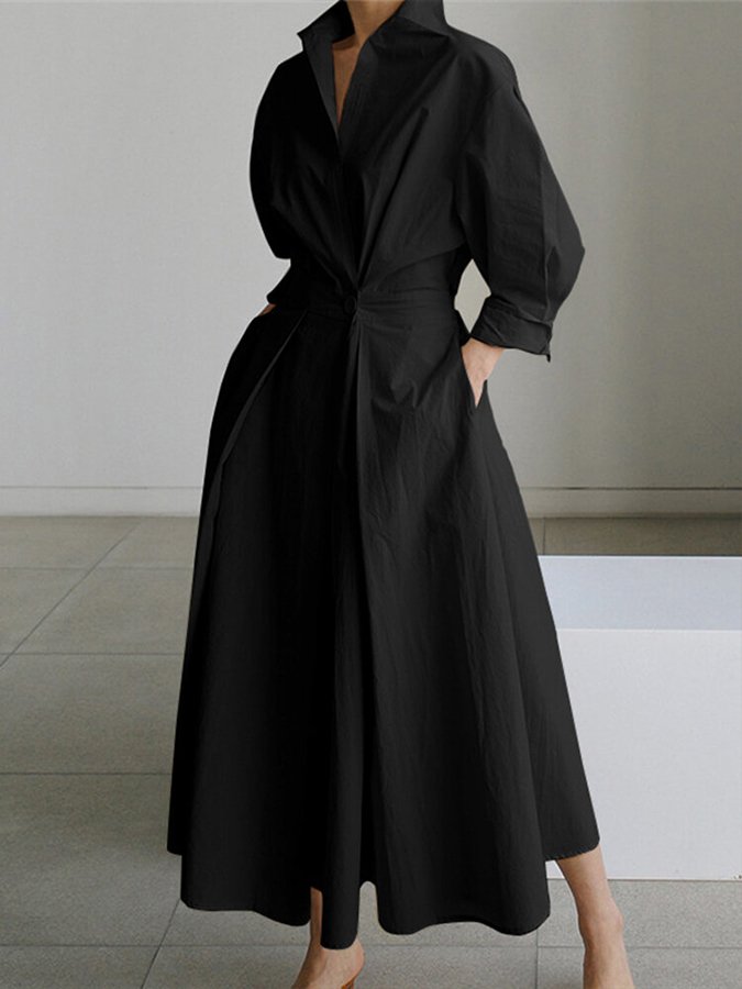 Maxi a-line chic dress for women | Gwen -2
