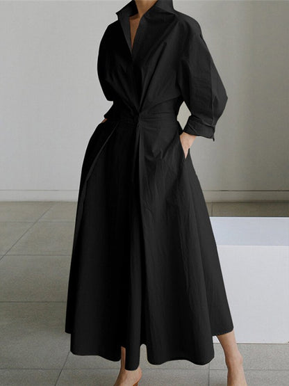 Maxi a-line chic dress for women | Gwen -2