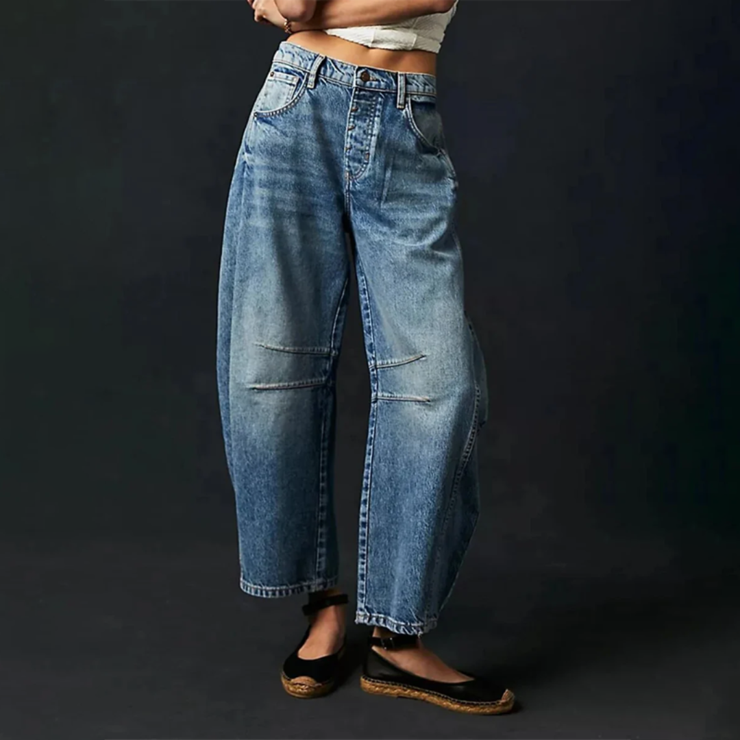 Comfort wide-leg jeans for women | Giselle -7