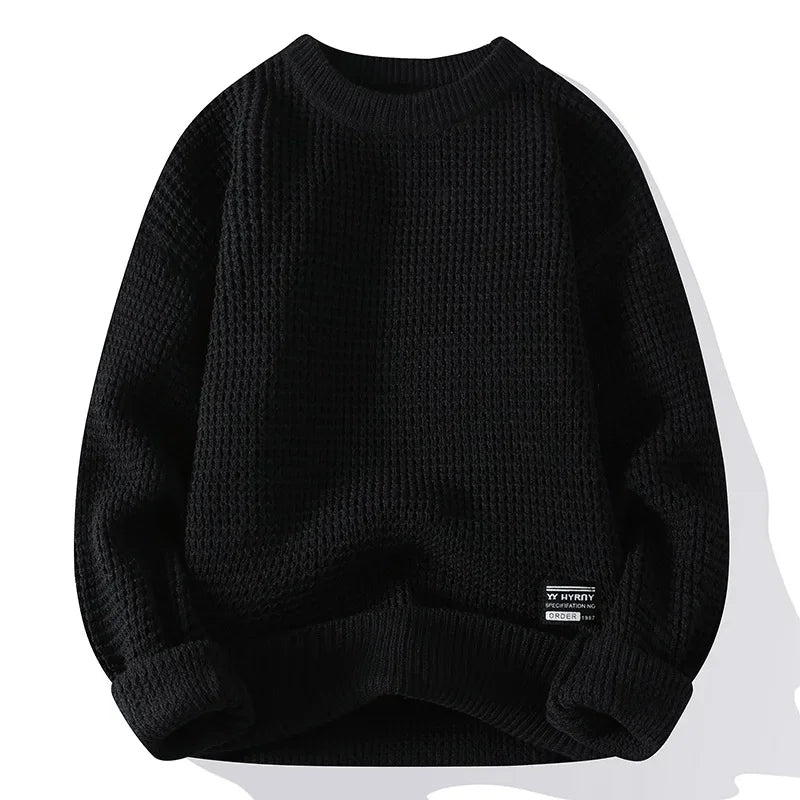 Refined textured sweater for men -4