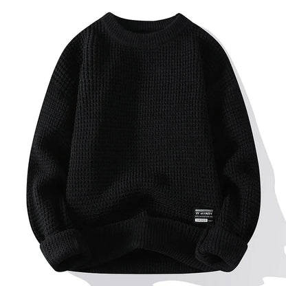 Refined textured sweater for men -4