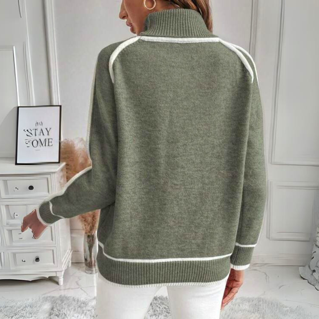 Sweater trendy turtleneck for women | Liana -3