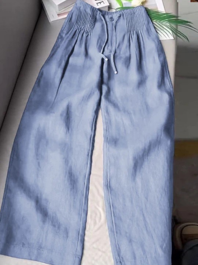 Relaxed wide-leg pants for women | Alina -5