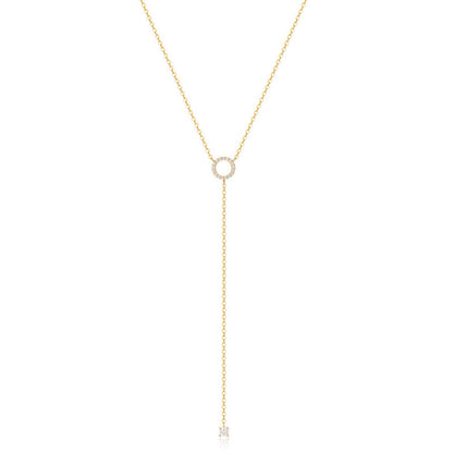 Pendant circle necklace for women | Tiana -2
