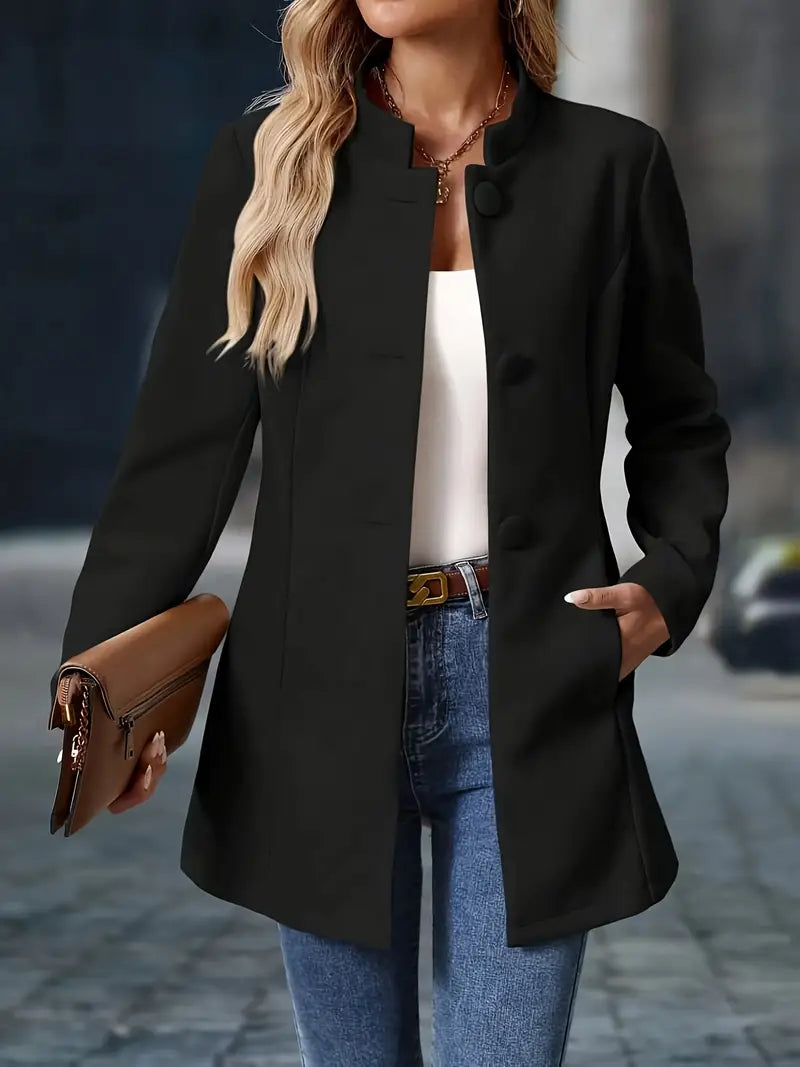 Elegant refined coat for women | Structured cut -13