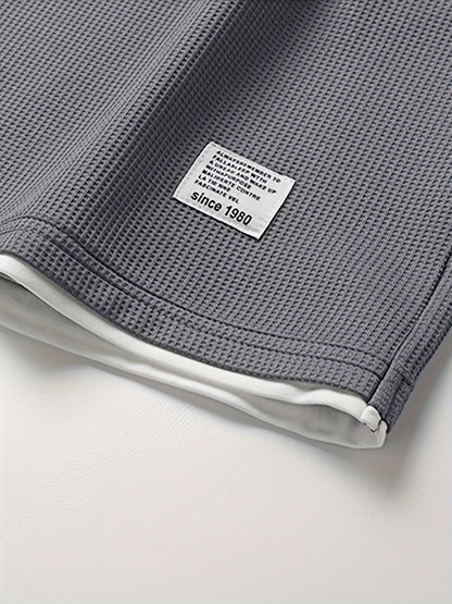 Men’s waffle knit lounge set for men | Ardent -6
