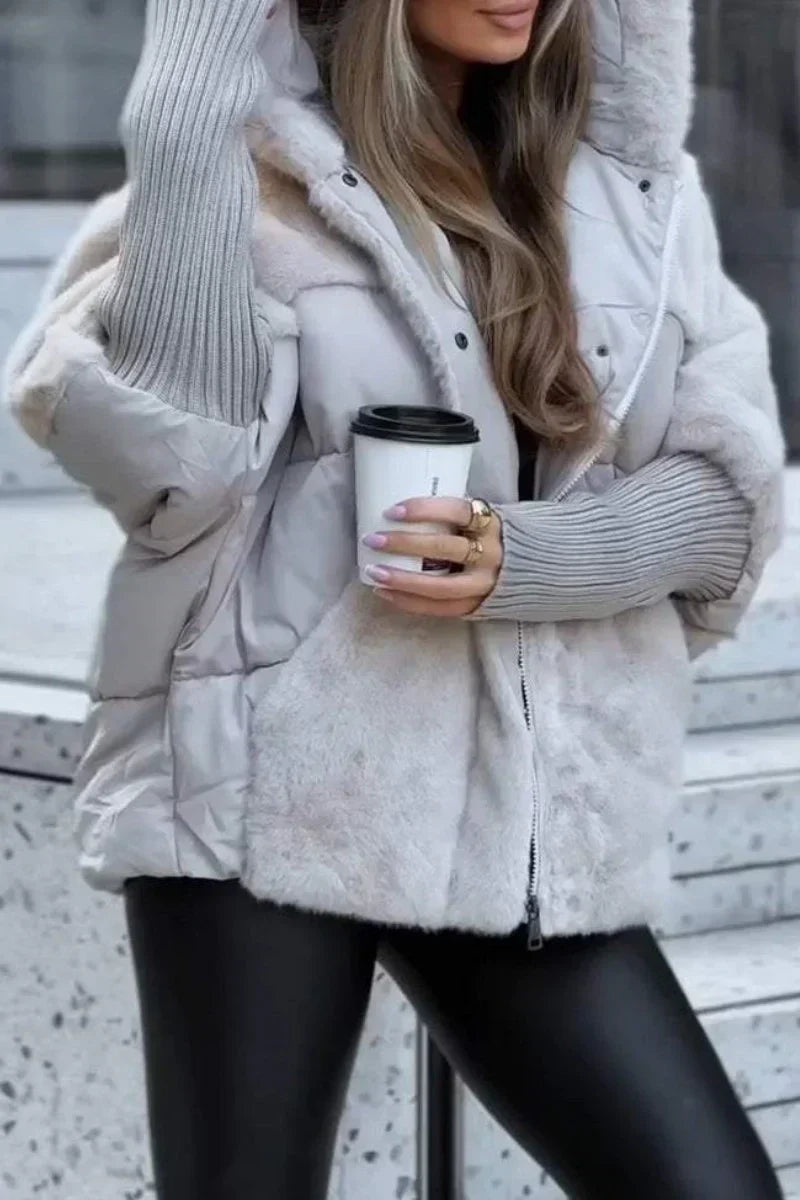 Winter lined comfortable jacket for women | Wrenna -4