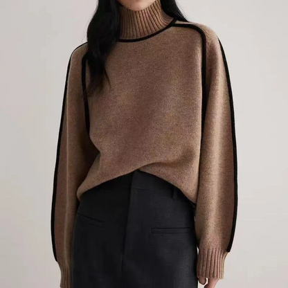 Sweater elegant turtleneck for women | Ashley -2