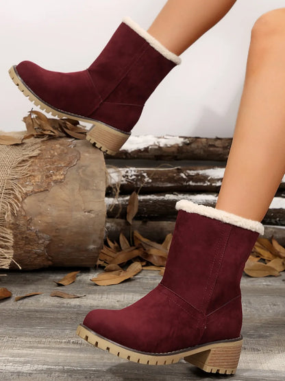Winter heel mi-top boots for women | Emmanuella -36