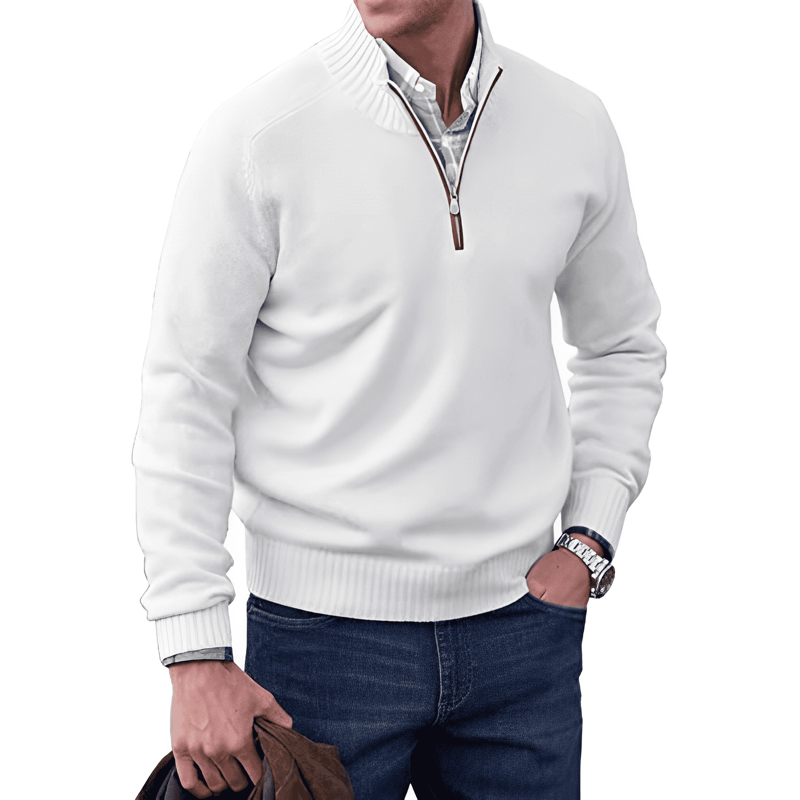 Quart slide sweater for men | Calvin -9