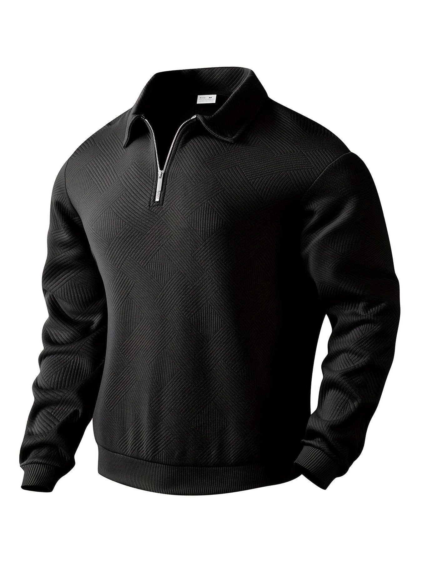 Refined zip-up quart tour sweater for men | Elliot -2